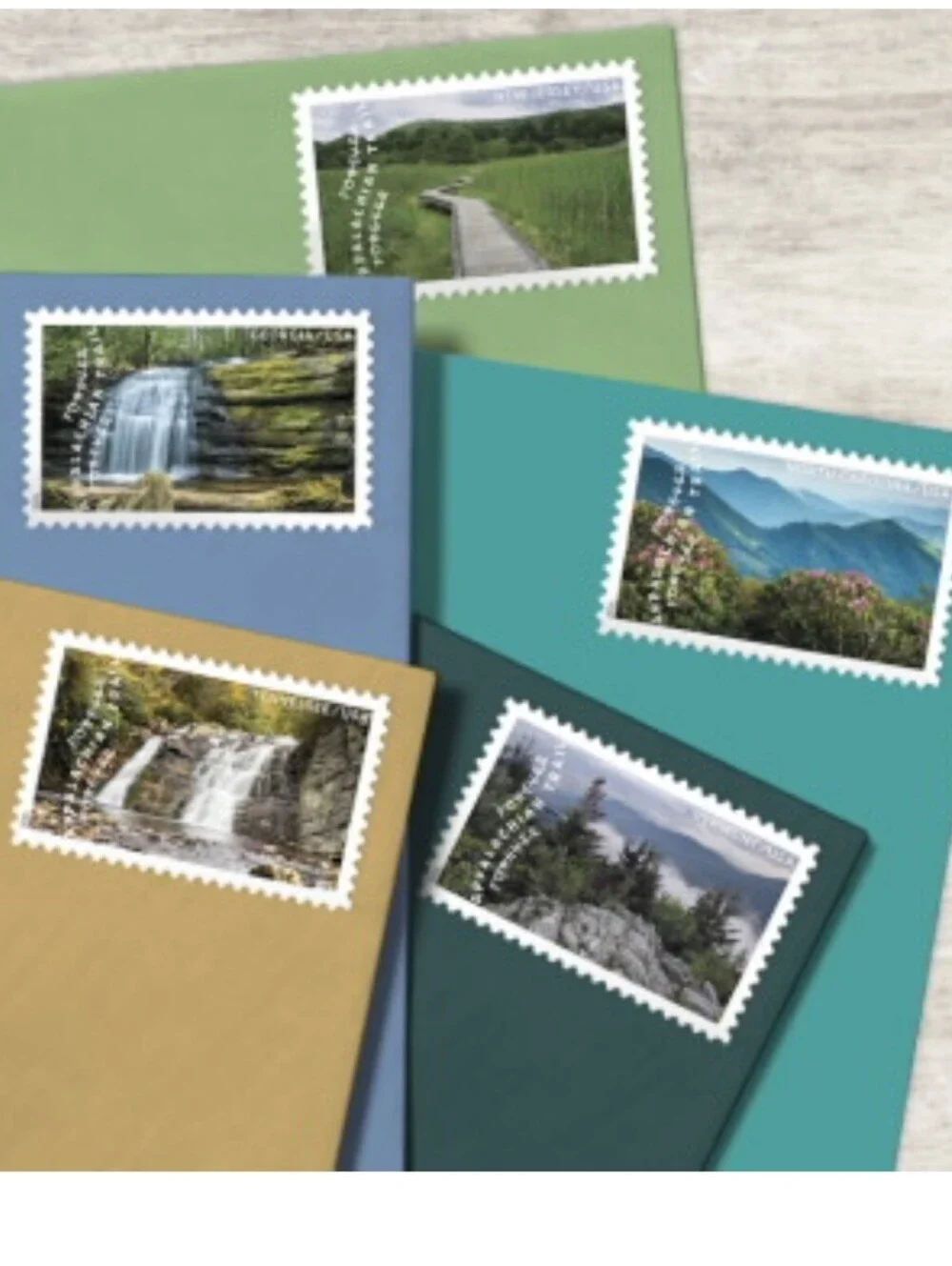 75 The Appalachian Trail USPS Forever Stamps Wedding Invitations Save The Date